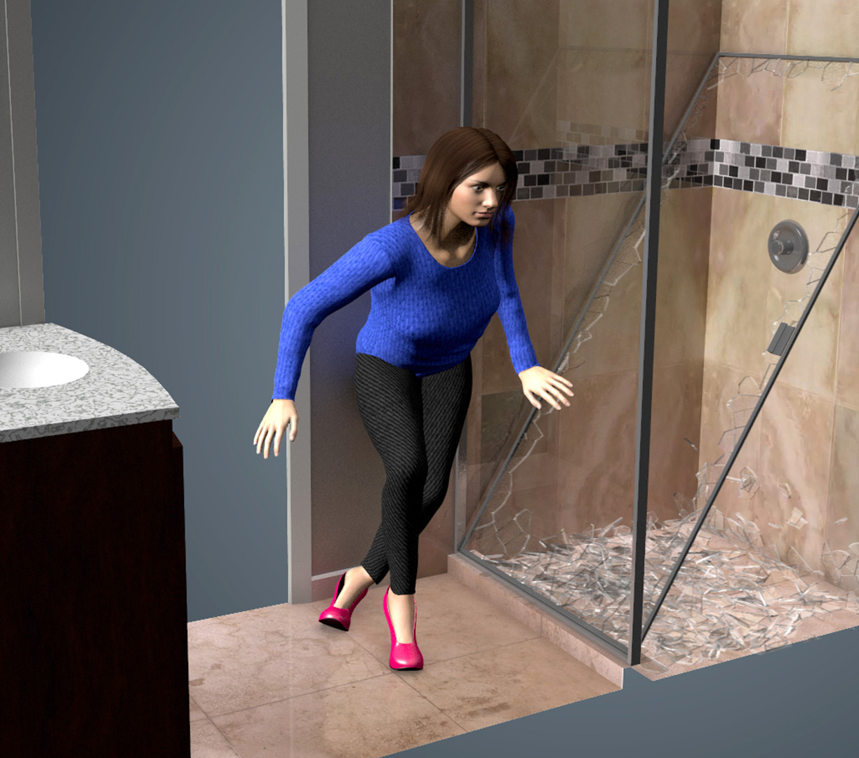 Profesional 3D Forensic Animation for Trial Visual Forensics