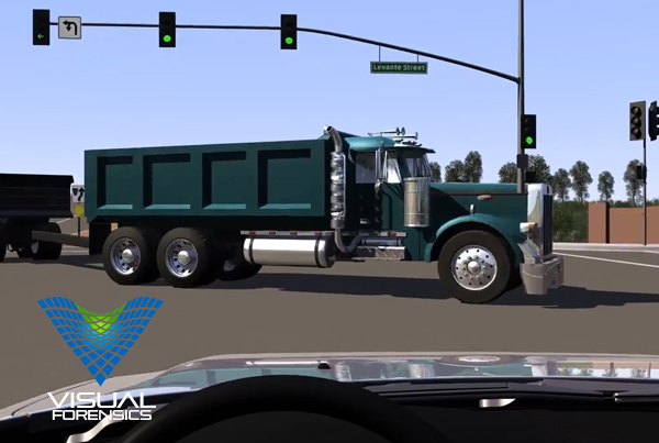Semi-Truck Illegal Turn Animation